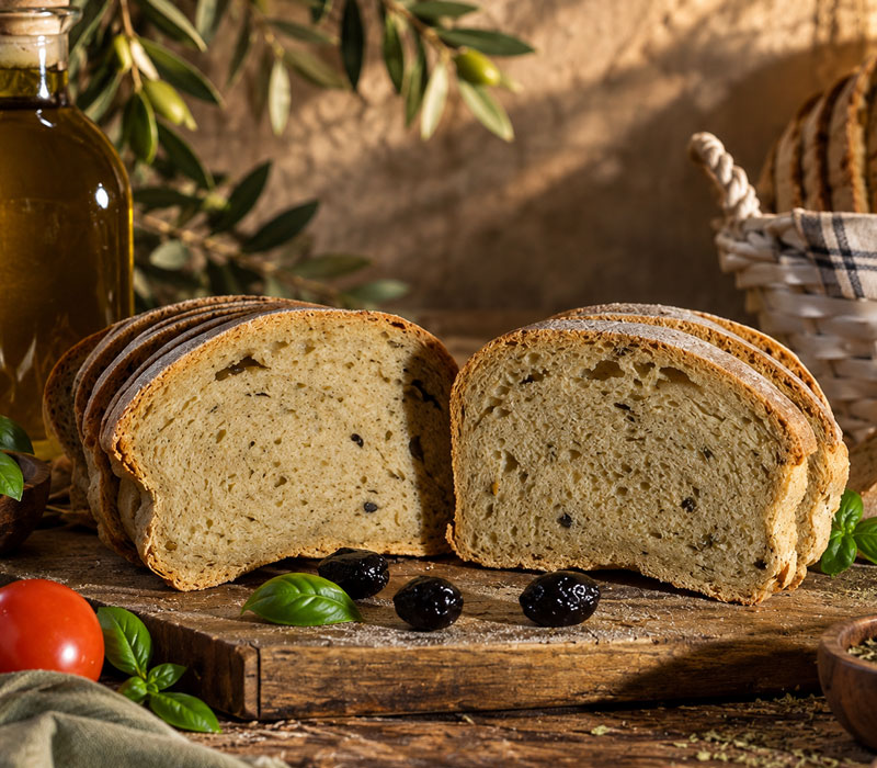 Ekşi Mayalı Zeytinli Fesleğenli (500 g)